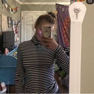 Striped Turtleneck
